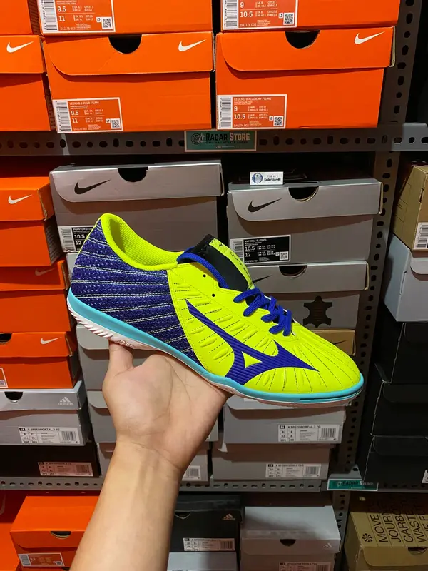 Sepatu Futsal Mizuno Rebula Sala Select IN Flash Blue Q1GA192227 BNIB 0
