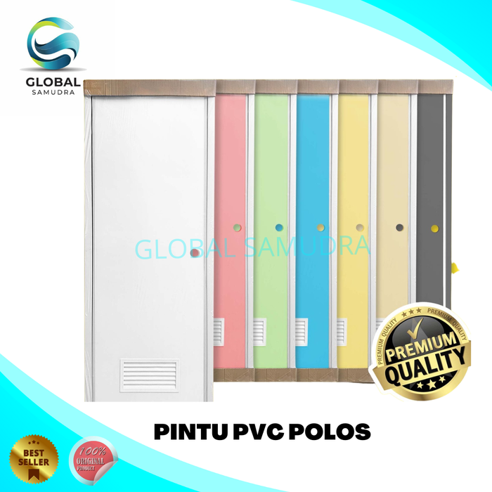 Gambar Pintu Kamar Mandi PVC ( Pintu Pvc Polos ) - Cream + P. Kayu dari Global Samudra Kota Tangerang Tokopedia