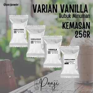 bubuk minuman rasa vanilla 25gr serbuk minuman rasa minuman kekinian