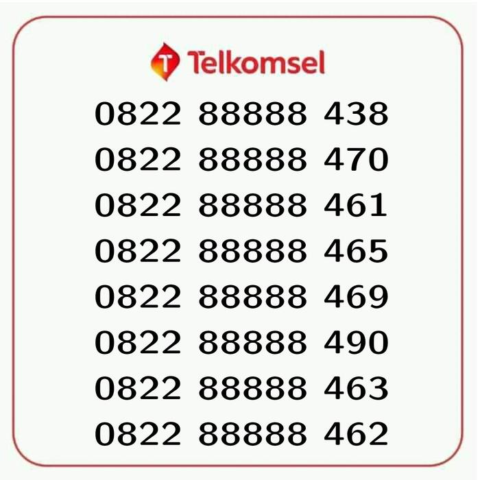 Gambar nomor cantik simpati loop panca 88888 dari celly cell Kab. Kediri Tokopedia