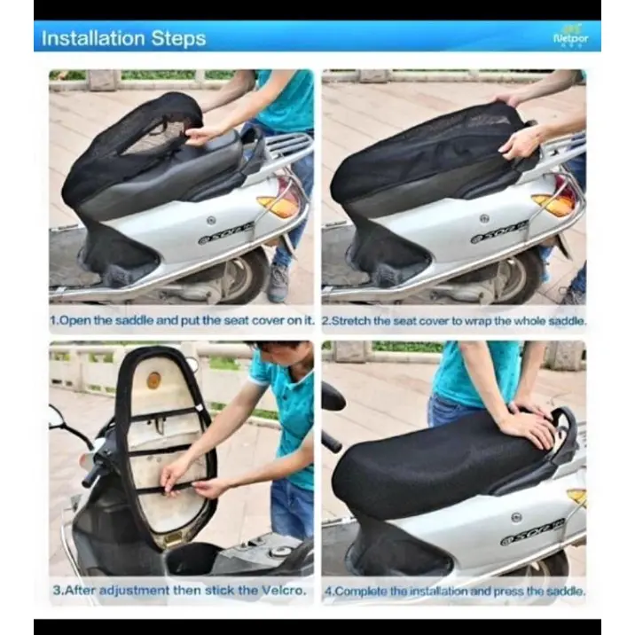 Cover Jok Motor Anti Kucing Dan Panas Universal Sarung Jok Motor Motorcycle 1