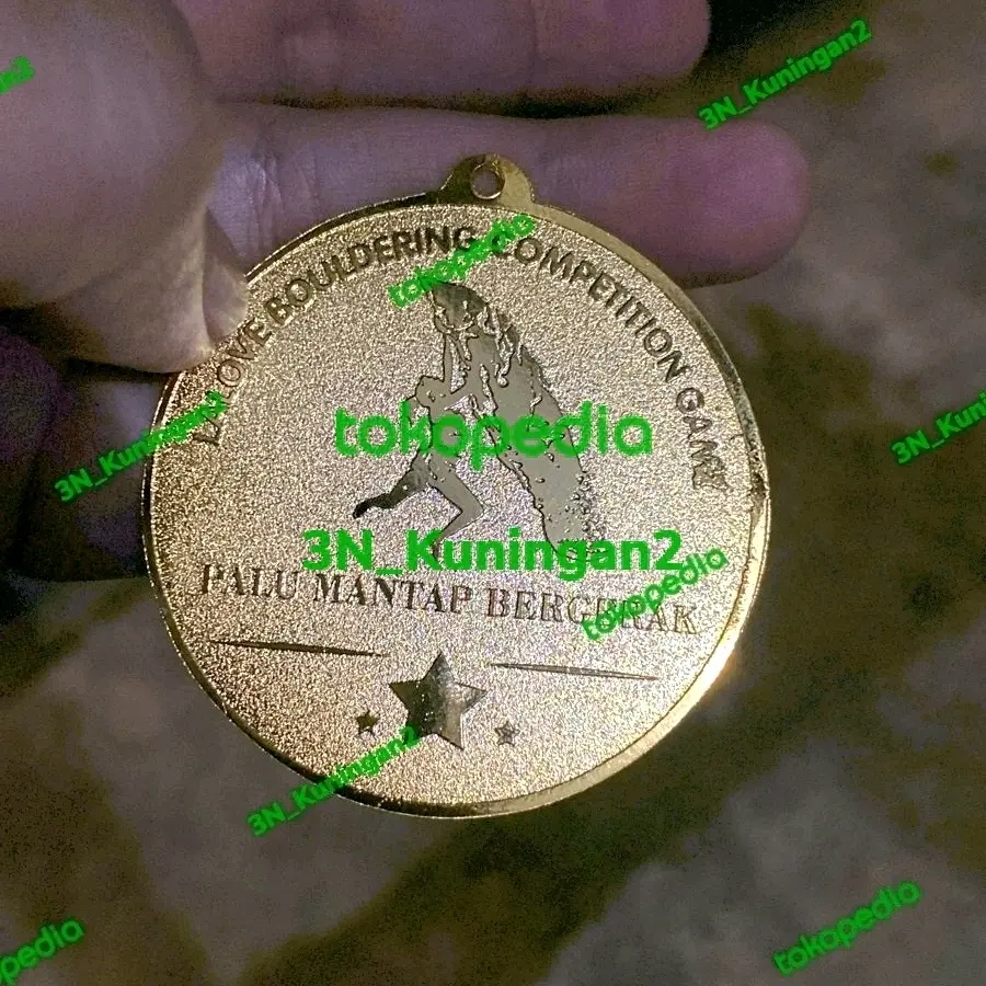 Medali custom, emas perak perunggu 1mm (Order satuan)