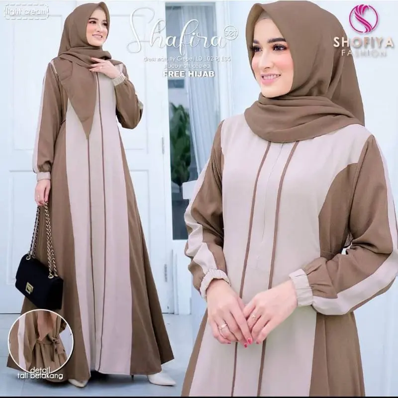 gamis syari terbaru Gamis set Jumbo Gamis LD 140cm 0