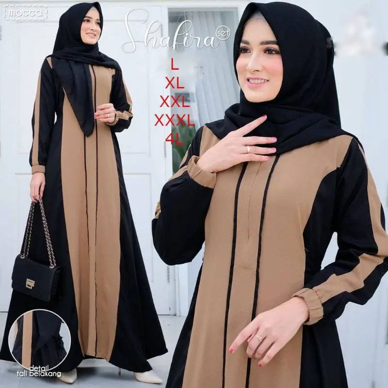 gamis syari terbaru Gamis set Jumbo Gamis LD 140cm 1