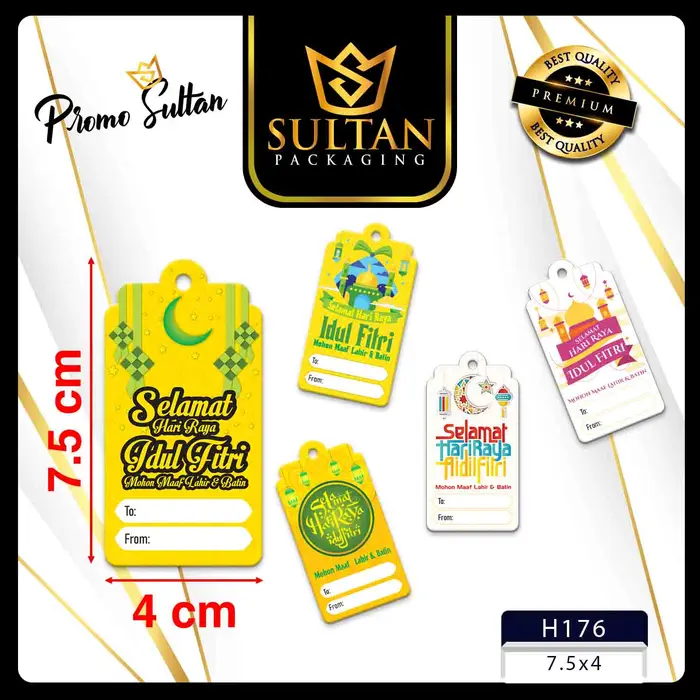 Gambar Hangtag Lebaran|Idul Fitri|Hari Raya|Aksesoris|Hiasan|Packaging|H133 dari Sultan Packaging Kota Administrasi Jakarta Utara 4 Tokopedia