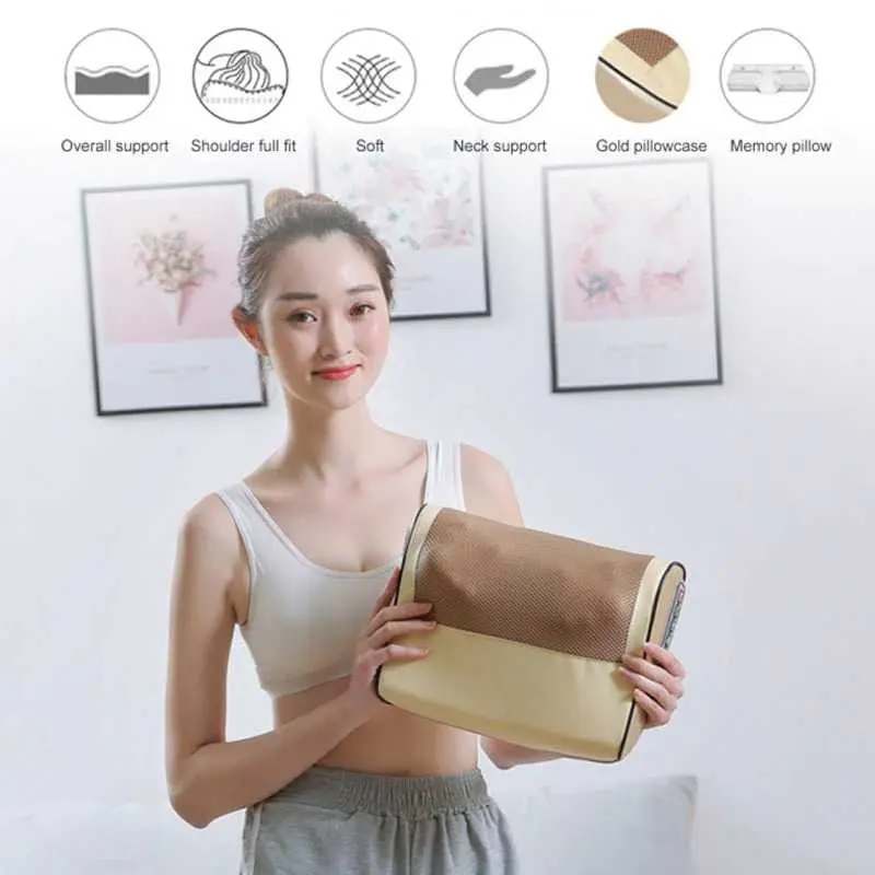 Junbu Bantal Pijat / Pijit Leher Elektrik Massage Pillow Heating 2