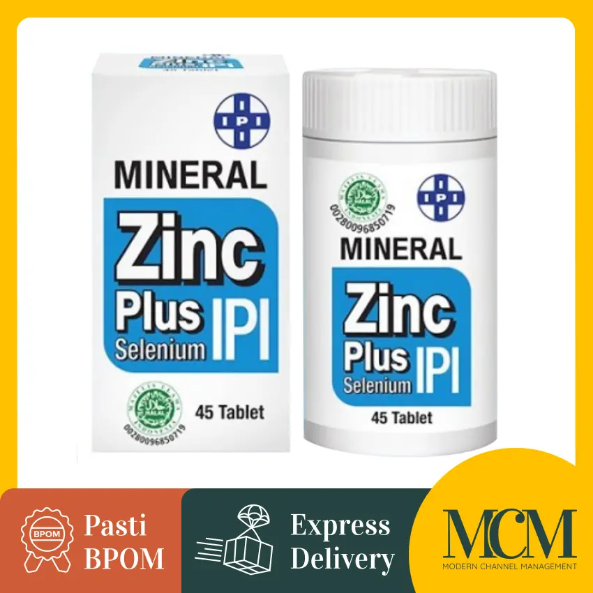 Suplemen Kesehatan - IPI Mineral Zinc Plus Selenium - 45 Tablet