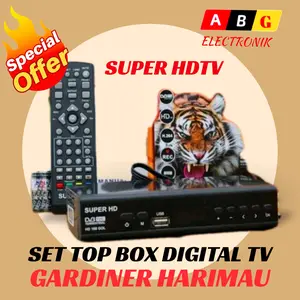 SET TOP BOX K-VISION SUPER HD TV DIGITAL 160 GOL K VISION HARIMAU