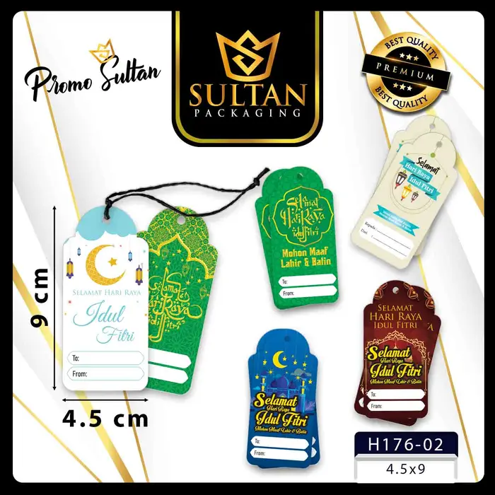 Gambar Hangtag Lebaran|Idul Fitri|Hari Raya|Aksesoris|Hiasan|Packaging|H133 dari Sultan Packaging Kota Administrasi Jakarta Utara 5 Tokopedia