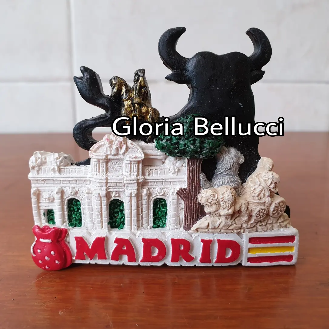 souvenir madrid magnet kulkas mancanegara spain spanyol