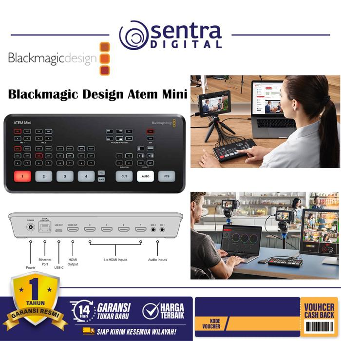 Gambar Blackmagic Design ATEM Mini HDMI Live Stream Switcher dari Sentra Digital Kota Surabaya Tokopedia