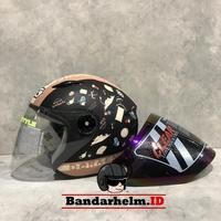 Gambar Kaca Helm BMC Milan warna Irridium Rainbow Original dari BANDARHELM Kota Bandung 1 Tokopedia