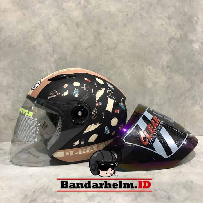 Gambar Kaca Helm BMC Milan warna Irridium Rainbow Original dari BANDARHELM Kota Bandung Tokopedia