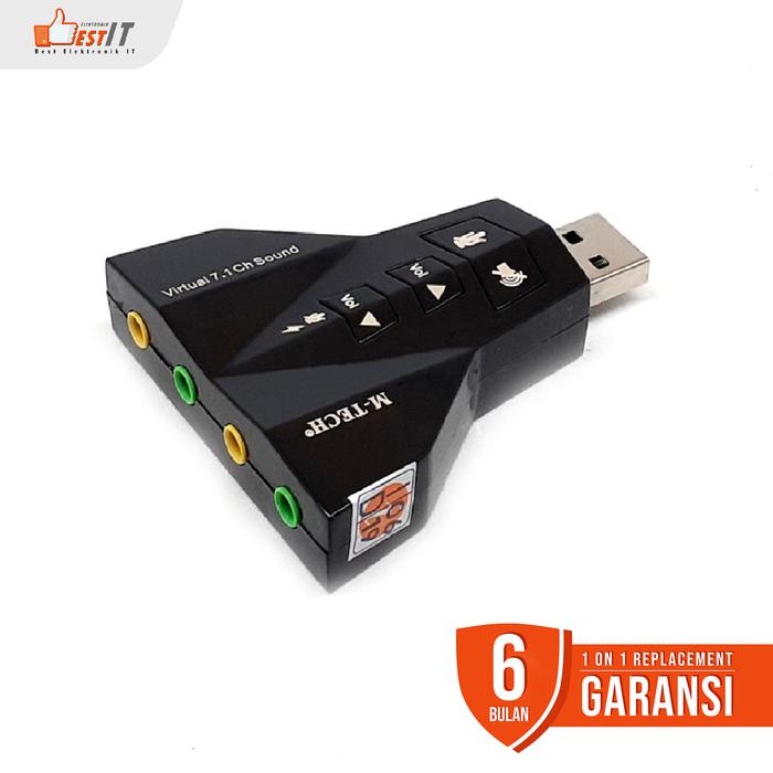 Gambar USB Sound Adapter 3D Virtual 7.1 Double dari Best Elektronik IT Kota Administrasi Jakarta Pusat Tokopedia