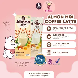 Susu Almond Asi Booster Mama Bear Mamabear Coffee Latte Kopi