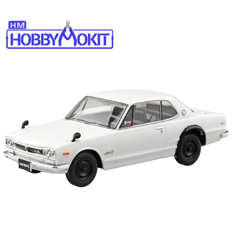 AOSHIMA SNAP KIT 1/32 NISSAN SKYLINE 2000 GT-R (WHITE) (09B) 1