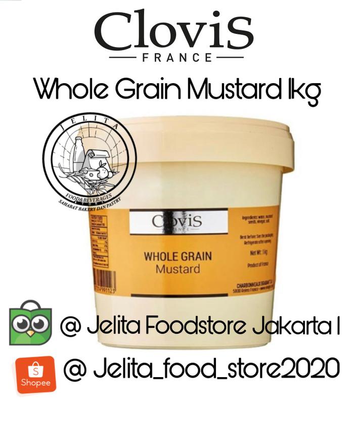 Gambar Clovis Whole Grain Pommery Style mustard 1kg dari Jelita Foodstore Jakarta 1 Kota Administrasi Jakarta Timur Tokopedia