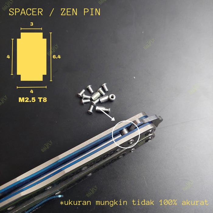 Gambar Balisong Zen Pins Spacer Knife Stop dari BaliFly Kab. Banyumas Tokopedia