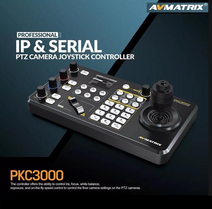 Gambar AVMATRIX PKC3000 PTZ Camera Joystick Keyboard Controller for broadcast dari Malangelektronik Kota Malang Tokopedia