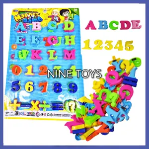 MAINAN HURUF ANGKA EDUKASI BELAJAR ALPHABET ABJAD MAGNET
