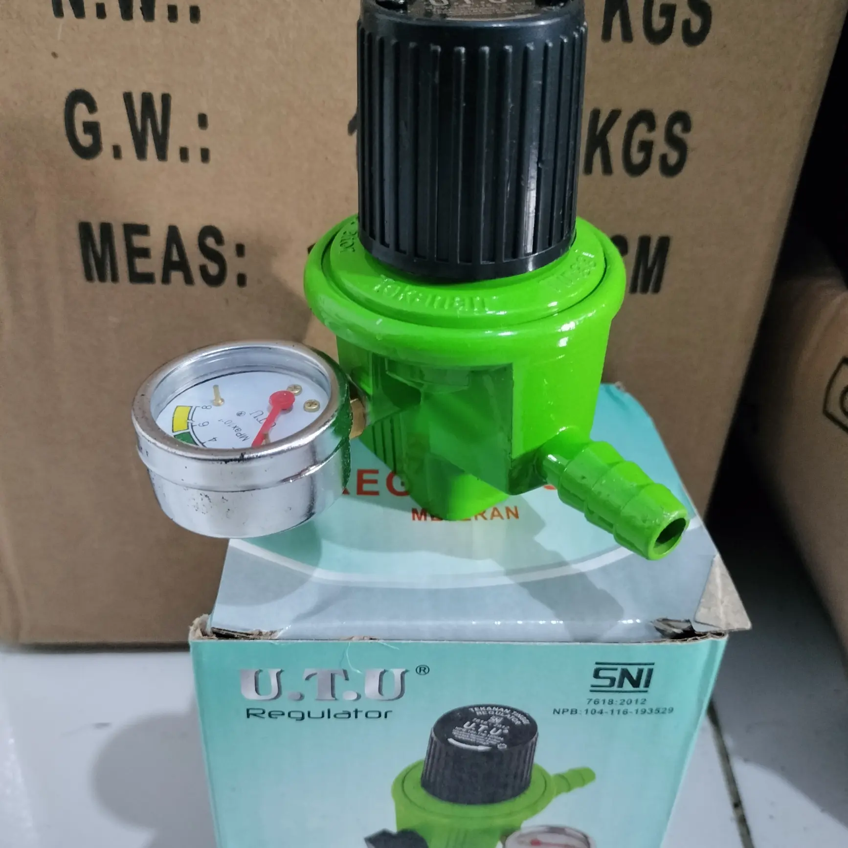 regulator gas tekanan tinggi merk utu Rhoma 333