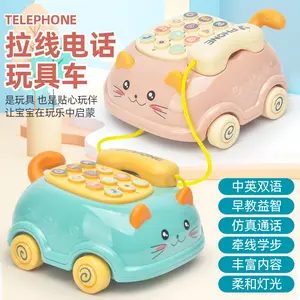 Mainan Baby Phone Edukasi Anak Mobil Telepon Kucing ~ CAT PULL PHONE
