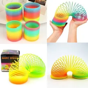mainan anak spring rainbow spiral rainbow spiral big size 8cmx7cm