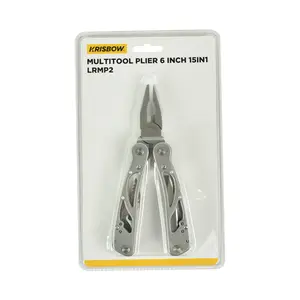 Tang Multifungsi 15 cm Krisbow 15 In 1 Lrmp2 - Silver
