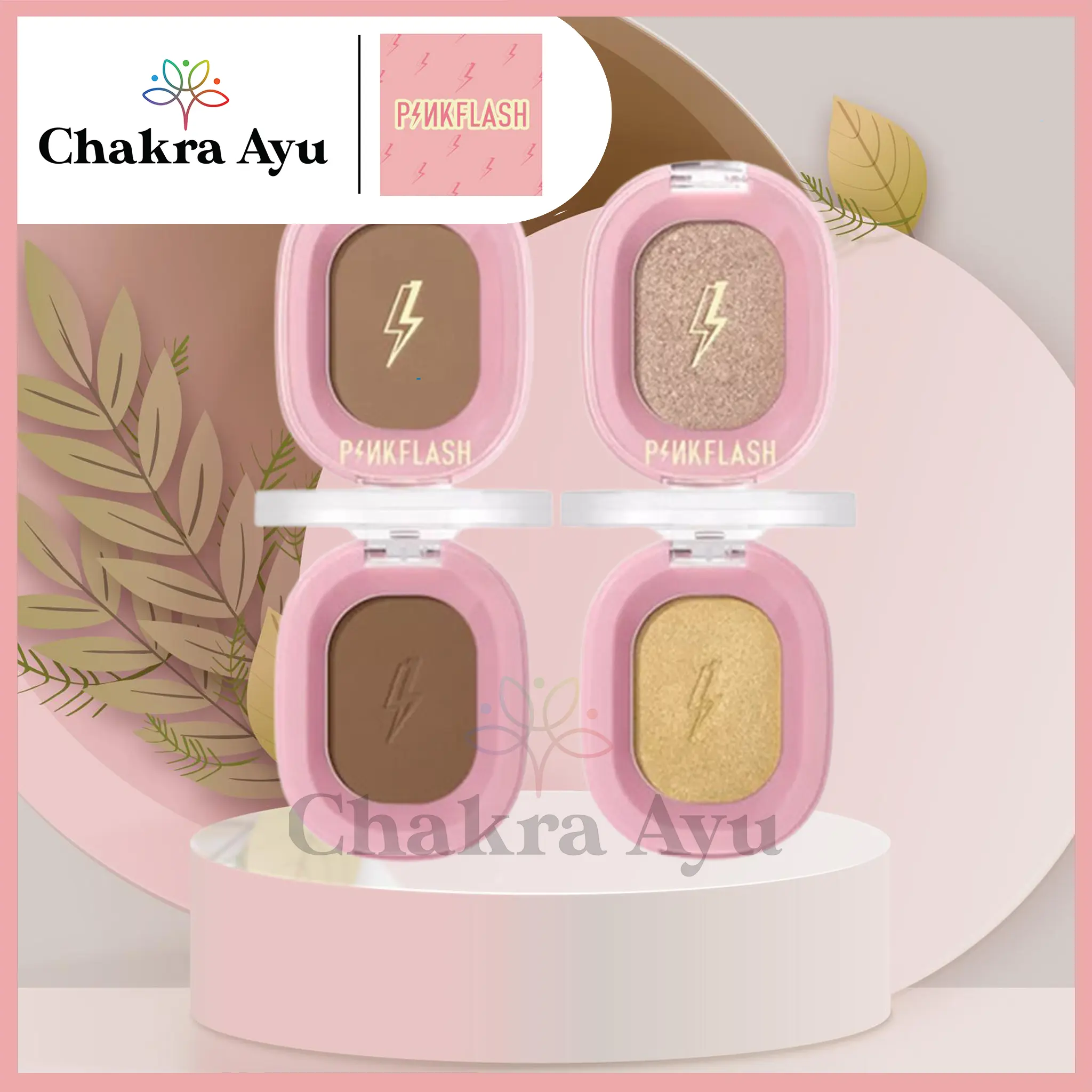 PINKFLASH F02 Soft Pigment Face Contour Highlighter Pink Flash Shimmer