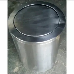 TEMPAT SAMPAH STAINLESS TUTUP SWING 23x30