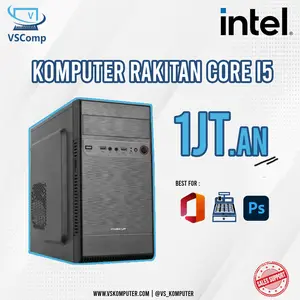 PC Rakitan Kantor Core i5 2400 8GB SSD 128GB PC Only Fullset Monitor Keymouse