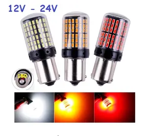 Lampu LED Sen Mundur BAU15S 1156 1 kaki 150 Deg 144 Mata SUPER BRIGHT