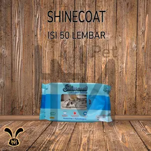 Tisu Basah Kucing - Shinecoat Wet Tissue For Cat isi 50 Lembar