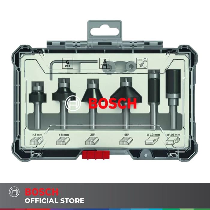 Gambar Bosch Mata Ruter Set / Router Bit Set 6 Pcs (470) dari Drill&Co Kota Administrasi Jakarta Barat Tokopedia