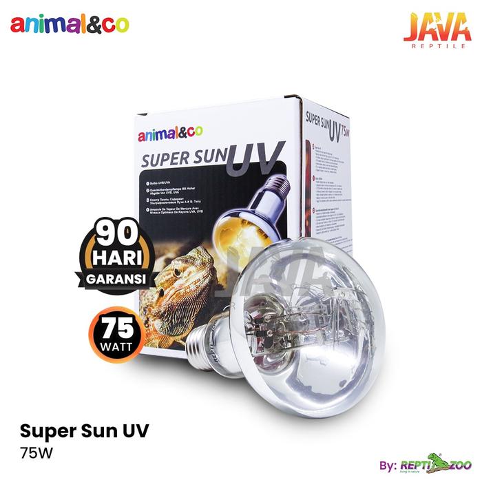 Jual Animal&co Super Sun Lampu UVB UVA sulcata B*K*N Exoterra Solar glo ...