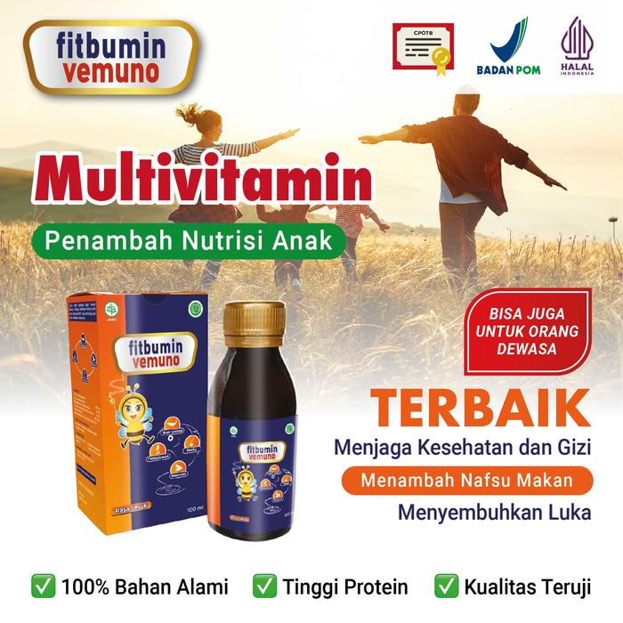 Gambar Fitbumin Vemuno Penambah Nutrisi Anak Madu Ikan Gabus dari Fitbumin For Life Kota Surabaya Tokopedia