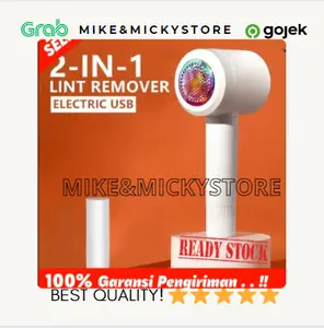 Rechargeable Lint Remover Fuzz Trimmer Penghilang Bulu Benang ORI