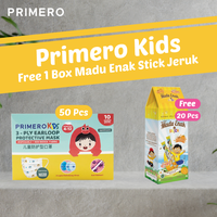 Gambar Masker Medis Primero 3ply Anak - Box isi 50 Pcs - Leci dari PRIMERO STORE OFFICIAL Kota Tangerang 3 Tokopedia