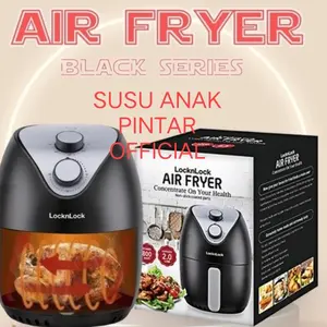 lock n lock air fryer 2 liter - 800watt lock n lock black
