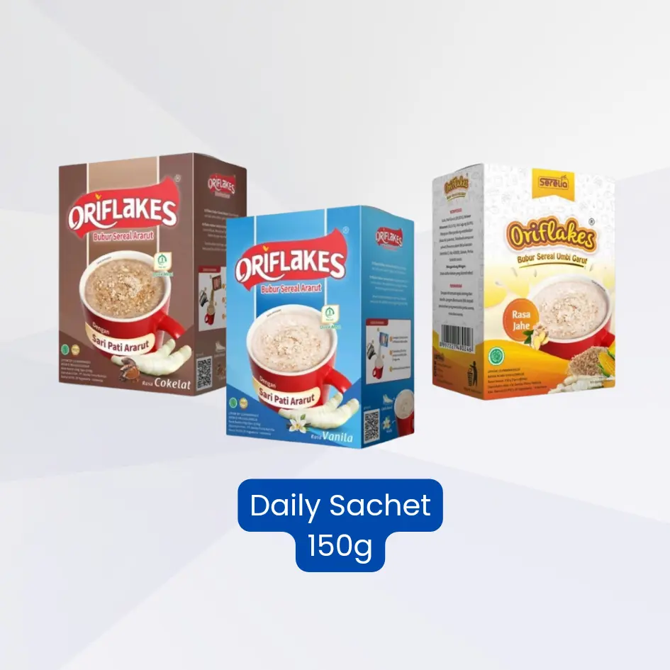 Sereal Umbi Garut Daily Quickmeal Oriflakes 150g