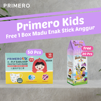 Gambar Masker Medis Primero 3ply Anak - Box isi 50 Pcs - Leci dari PRIMERO STORE OFFICIAL Kota Tangerang 4 Tokopedia