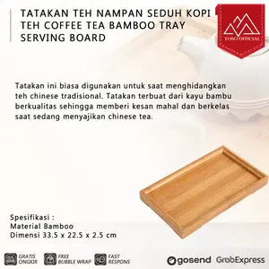 TATAKAN TEH NAMPAN SEDUH KOPI TEH COFFEE TEA BAMBOO TRAY SERVING BOARD