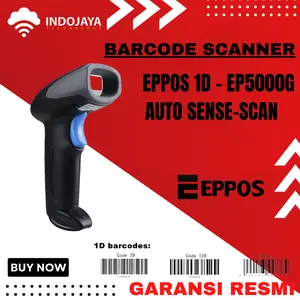 Barcode Scanner EPPOS 1D - EP5000G [Auto Sense-Scan] ,indojaya