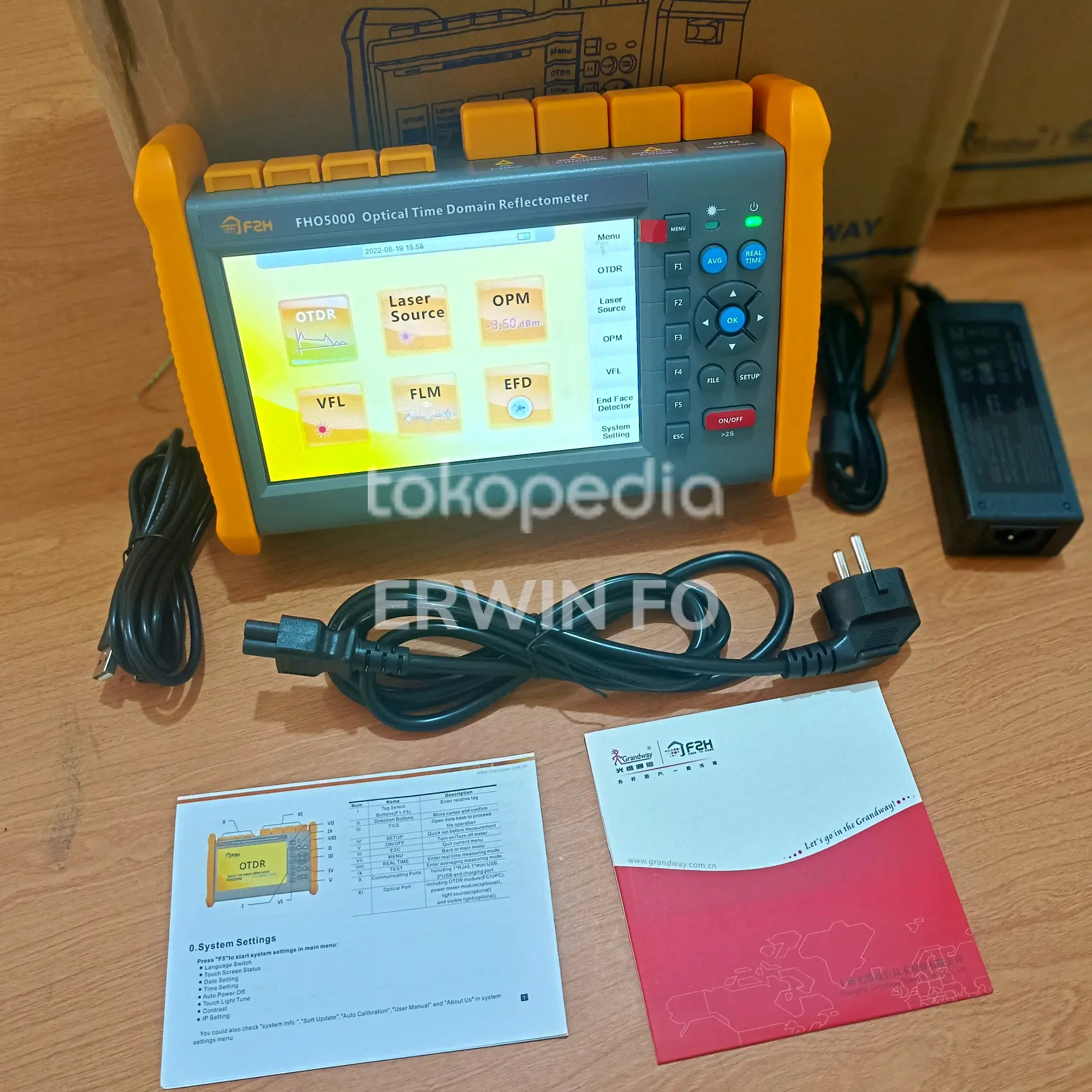 OTDR GRANDWAY FHO5000 D35 2 LAMDA 35dB