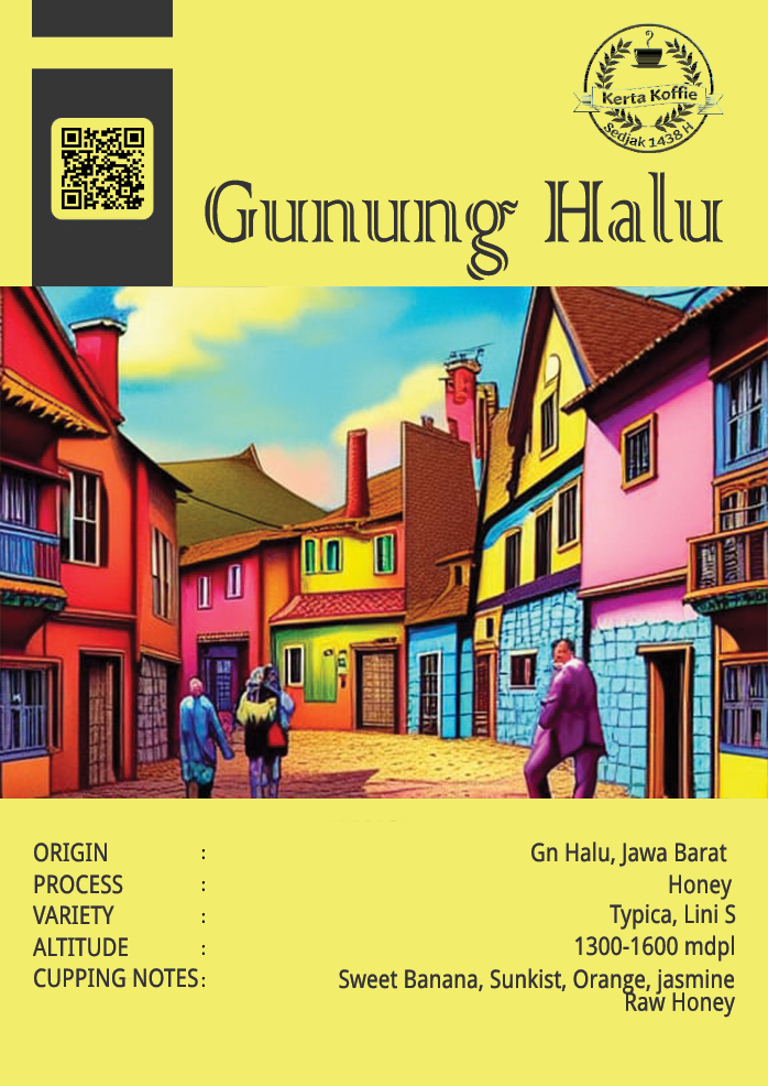 Gambar Kopi Arabica Gunung Halu Honey 200gr V60, Aeropress, Manual Brew dari Kerta Koffie Roastery Kab. Karawang Tokopedia