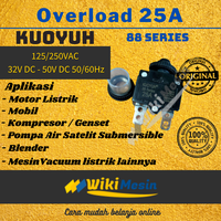 Gambar Overload Thermal Protector Circuit Breaker Kuoyuh 25A 88 Seri dari Overload Wikimesin Kab. Tangerang 1 Tokopedia