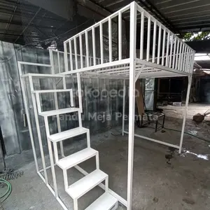 Ranjang Besi Hollow Kotak Tingkat Atas Custom Pagar 2 Sisi