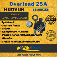 Gambar Overload Thermal Protector Circuit Breaker Kuoyuh 25A 88 Seri dari Overload Wikimesin Kab. Tangerang 3 Tokopedia