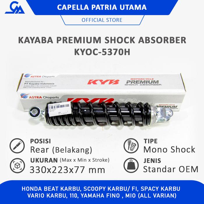 Gambar SHOCK KAYABA PREMIUM KYOC-5370H BEAT VARIO SPACY - REAR (DELIVERY) dari Capella Patria Utama Kota Medan Tokopedia