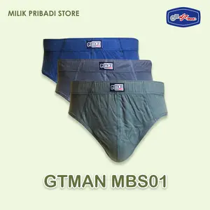 CELANA DALAM PRIA BIG SIZE GTMAN MBS I ISI-3 I BAHAN KATUN 2XL 3XL 4XL